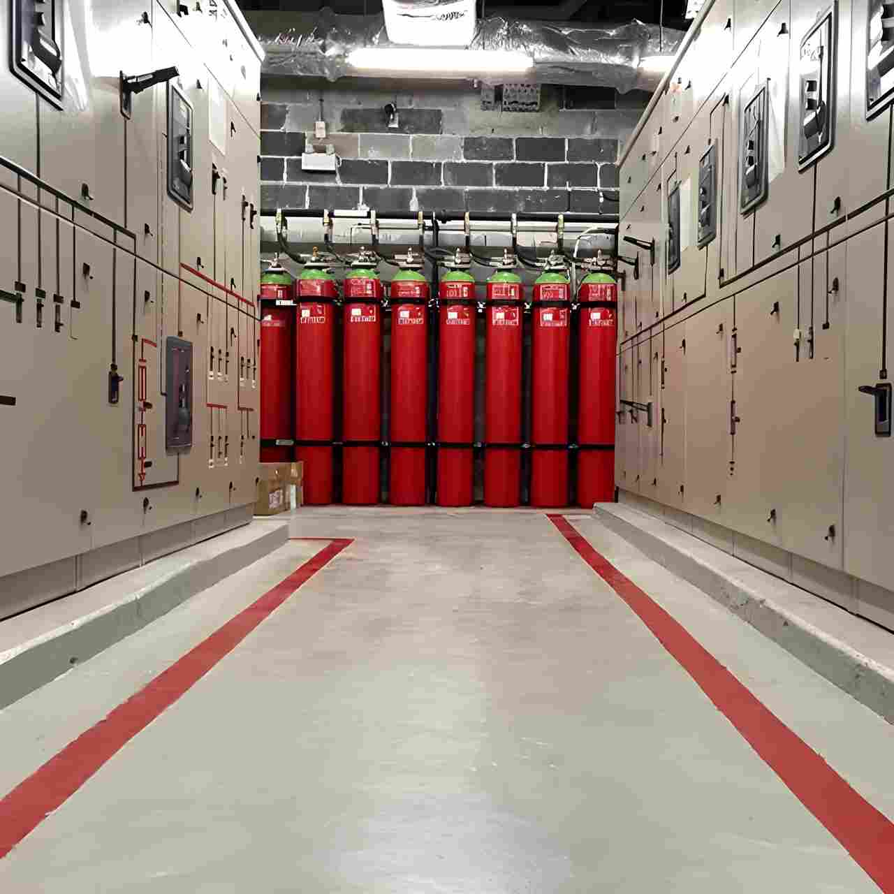 Fire Suppression Tube Kitchen Installation